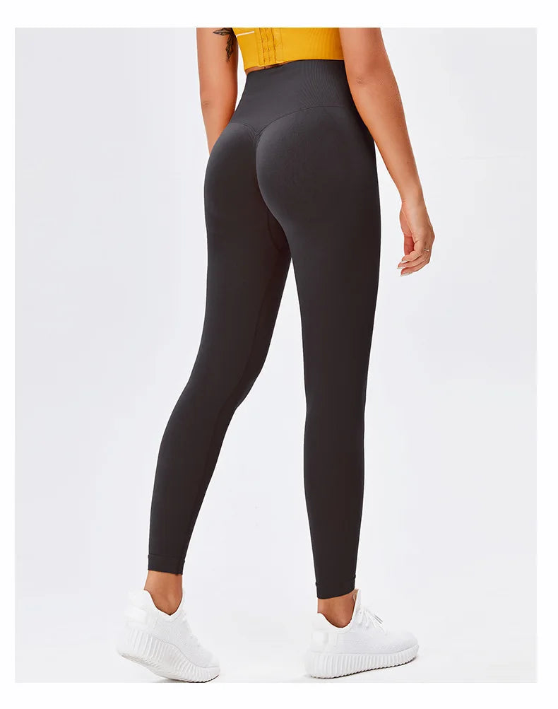 High Waist Push up Custom Women's Butt Lift Solid Breathable Quick Dry Spandex/Nylon Yoga Pants Leggings