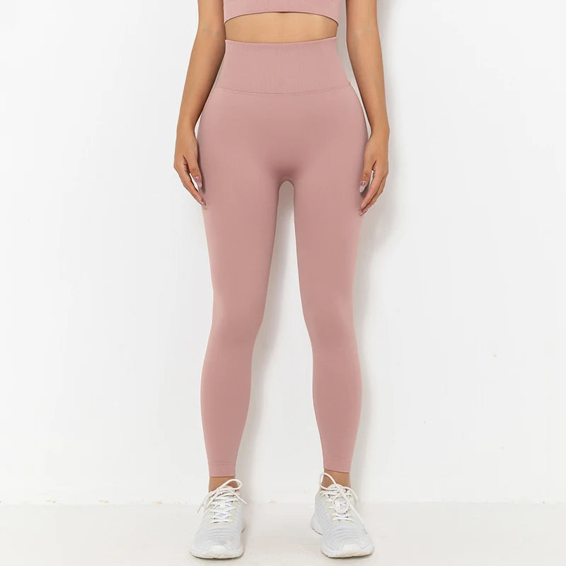 2025 High Waist Buttocks Pleated Buttocks Elastic Fitness Gym Yoga Sports Leggings for Women