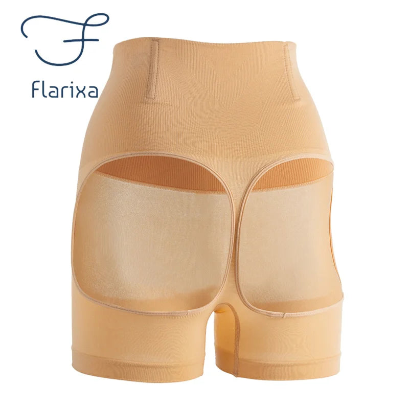 FLARIXA 1/2/3Pcs Shapewear Butt Lifter Seamless Women High Waist Slimming Panty Tummy Control Knickers Pant Briefs Body Shaper