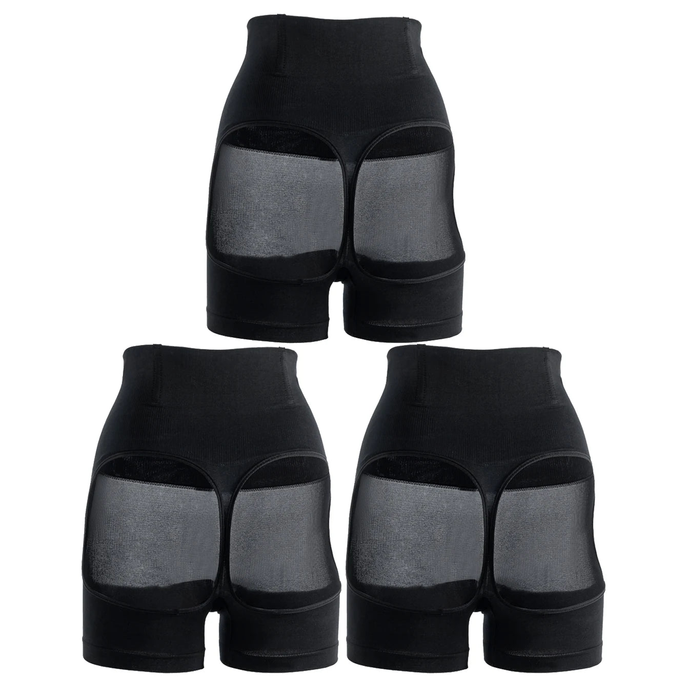 FLARIXA 1/2/3Pcs Shapewear Butt Lifter Seamless Women High Waist Slimming Panty Tummy Control Knickers Pant Briefs Body Shaper