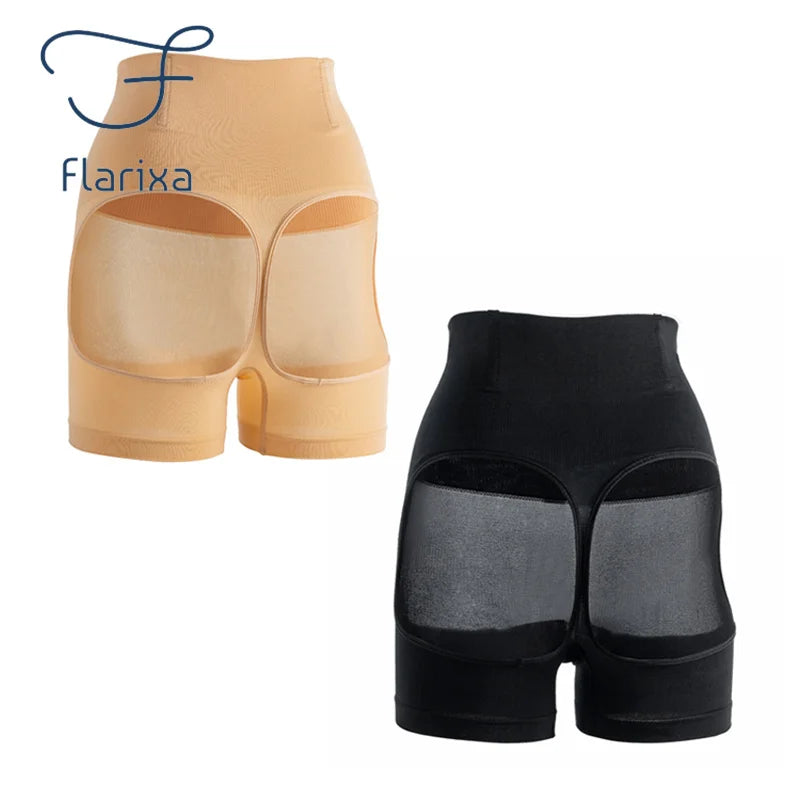 FLARIXA 1/2/3Pcs Shapewear Butt Lifter Seamless Women High Waist Slimming Panty Tummy Control Knickers Pant Briefs Body Shaper