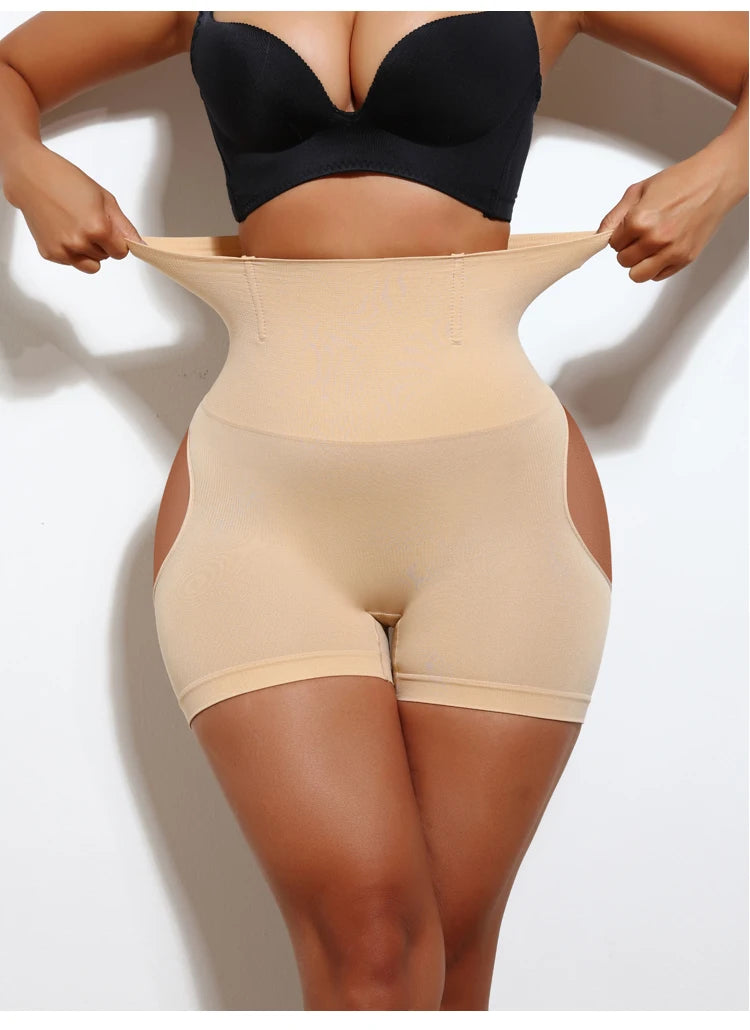 FLARIXA 1/2/3Pcs Shapewear Butt Lifter Seamless Women High Waist Slimming Panty Tummy Control Knickers Pant Briefs Body Shaper