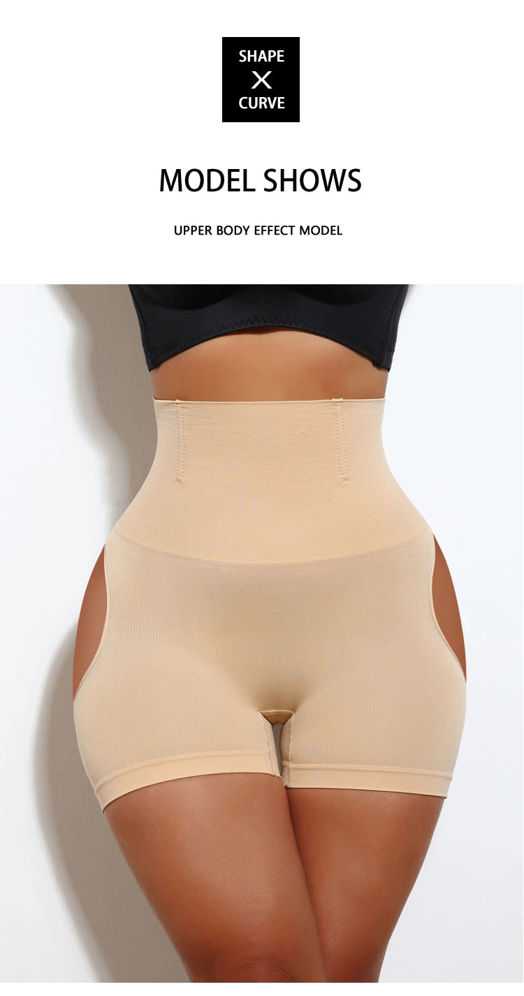 FLARIXA 1/2/3Pcs Shapewear Butt Lifter Seamless Women High Waist Slimming Panty Tummy Control Knickers Pant Briefs Body Shaper