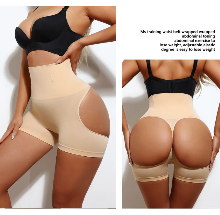FLARIXA 1/2/3Pcs Shapewear Butt Lifter Seamless Women High Waist Slimming Panty Tummy Control Knickers Pant Briefs Body Shaper