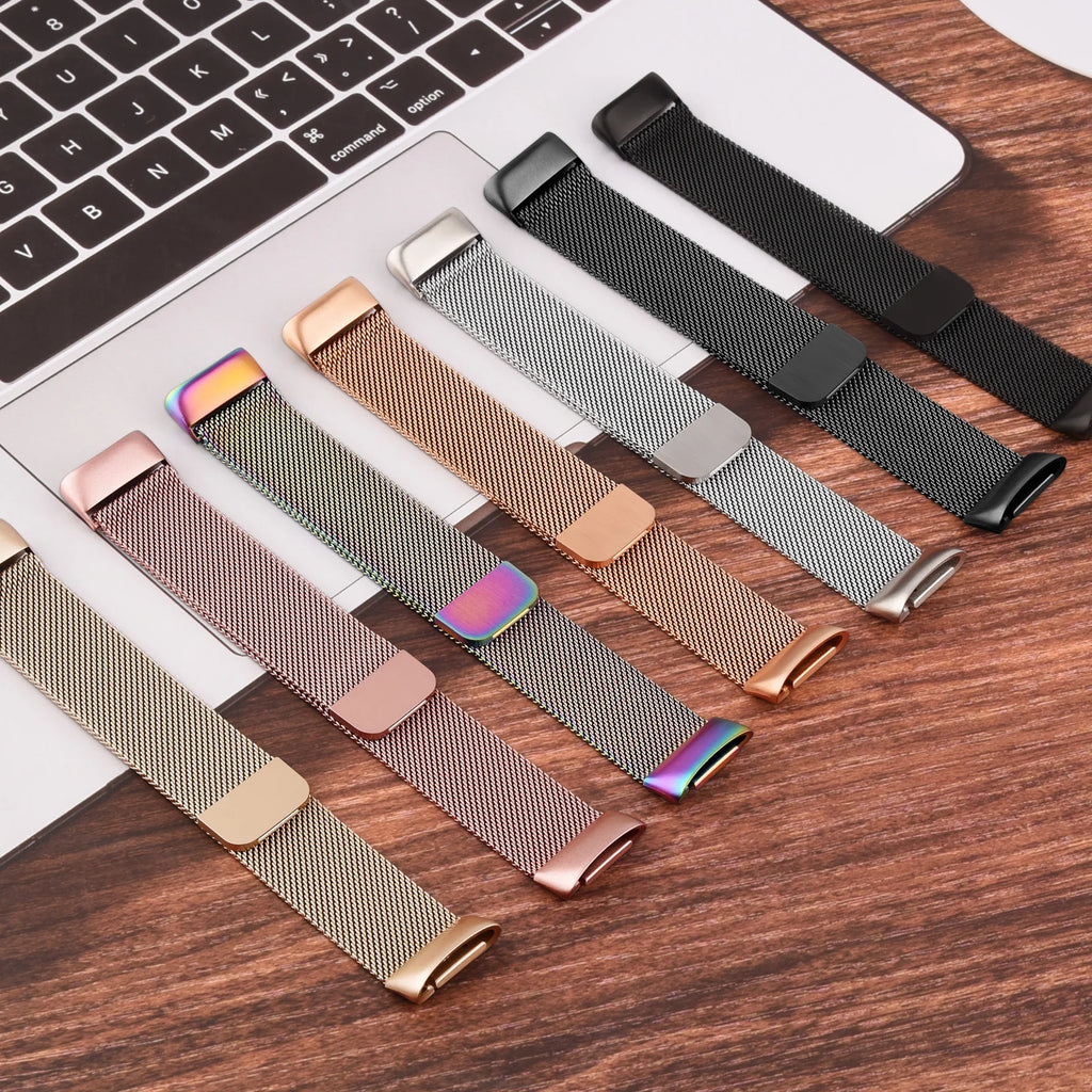 Magnetic Strap For Fitbit Charge 6 Watch Band Replacement Metal Milanese Loop wristband For Fitbit Charge 6 Bracelet Accessory