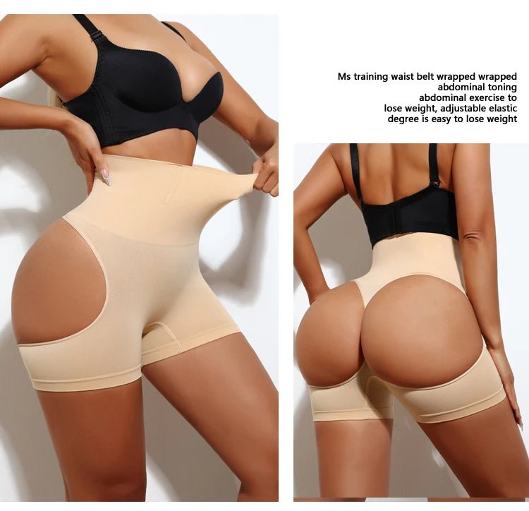 FLARIXA 1/2/3Pcs Shapewear Butt Lifter Seamless Women High Waist Slimming Panty Tummy Control Knickers Pant Briefs Body Shaper
