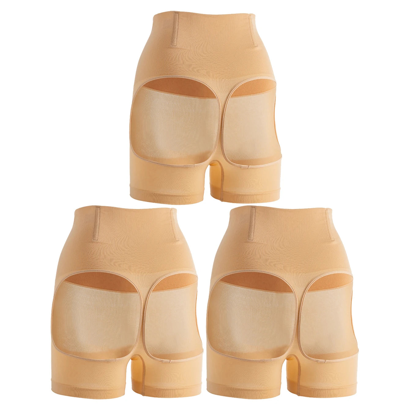 FLARIXA 1/2/3Pcs Shapewear Butt Lifter Seamless Women High Waist Slimming Panty Tummy Control Knickers Pant Briefs Body Shaper