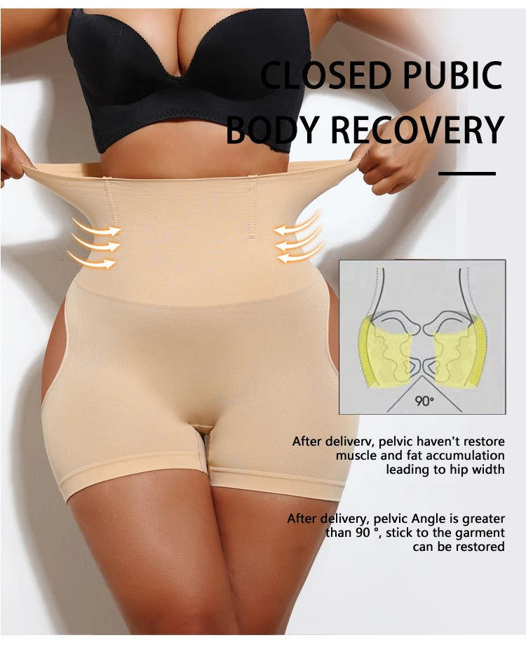 FLARIXA 1/2/3Pcs Shapewear Butt Lifter Seamless Women High Waist Slimming Panty Tummy Control Knickers Pant Briefs Body Shaper